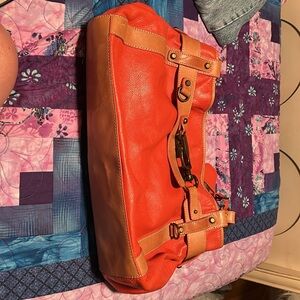 Orange and Tan Talbots Purse